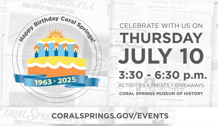 Coral Springs Celebrates 62 Years of History with Community Event at Local Museum