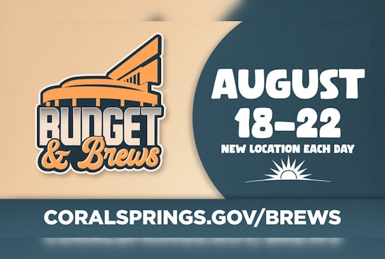 Coral Springs Invites Residents to Budget and Brews Series for a Blend of Fiscal Education and Coffee