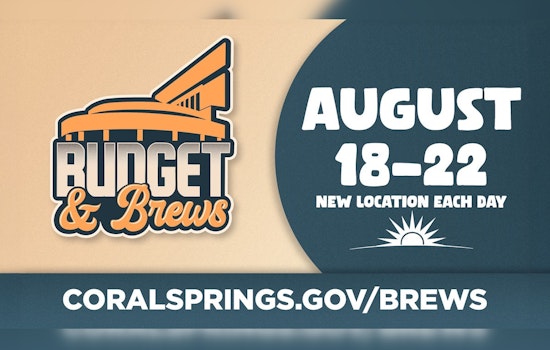 Coral Springs Invites Residents to Budget and Brews Series for a Blend of Fiscal Education and Coffee