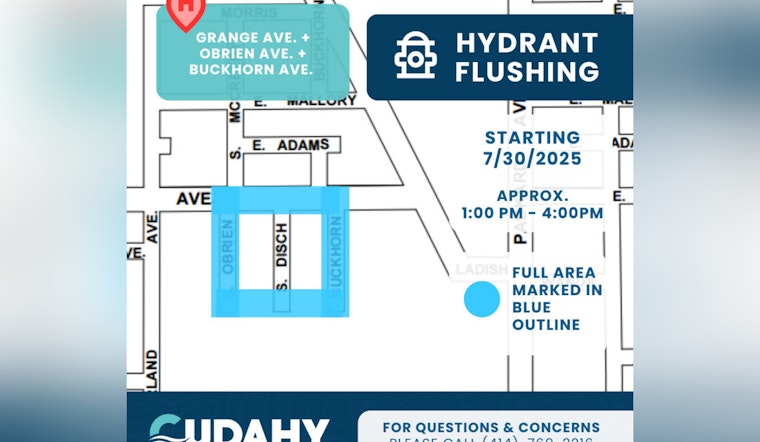Cudahy Continues Crucial Hydrant Flushing in Yellow Zone with Temporary Water Disruptions Expected