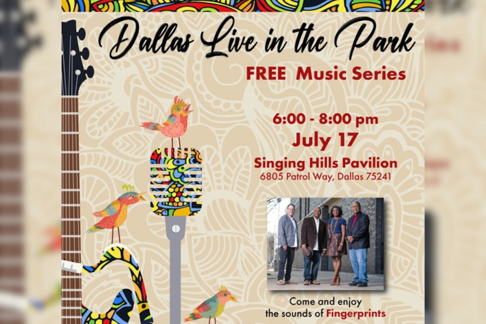 Dallas Offers Free Summer Jazz Concerts in Parks with Upcoming Fingerprints Performance at Singing Hills Pavilion