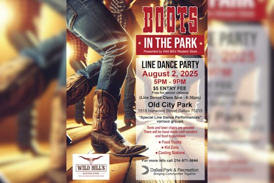 Dallas Set to Swing into Summer with 'Boots in the Park' Line Dancing Bash for Just $5