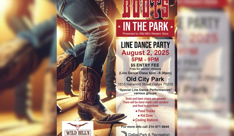 Dallas Set to Swing into Summer with 'Boots in the Park' Line Dancing Bash for Just $5