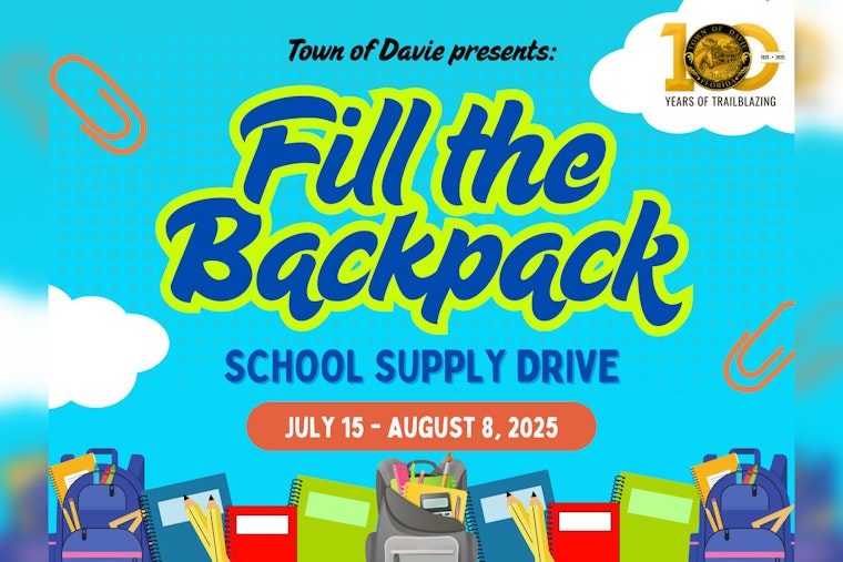 Davie Launches School Supply Donation Drive in Collaboration with Local Youth Organizations