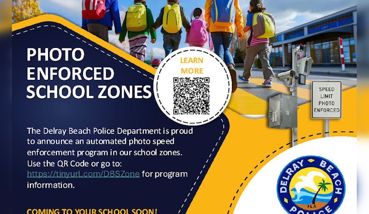 Delray Beach to Implement Speed Cameras in School Zones to Enhance Child Safety