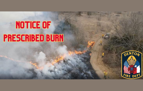 Denton Fire Department Announces Controlled Burns to Boost Prairie Health, Invasive Species Control