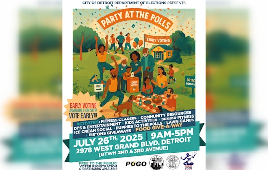 Detroit City Clerk Hosts ‘Block Party for Democracy’ to Boost Early Voting Engagement on July 26