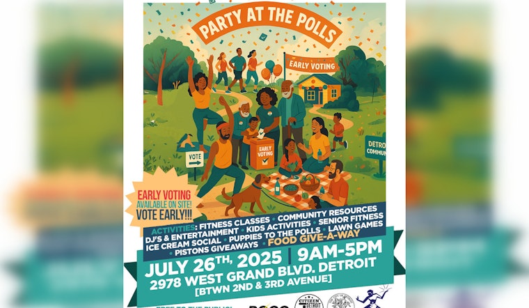 Detroit City Clerk Hosts ‘Block Party for Democracy’ to Boost Early Voting Engagement on July 26