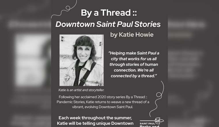 Downtown Saint Paul Embraces Summer of Storytelling with Artist Katie McNamara Howie