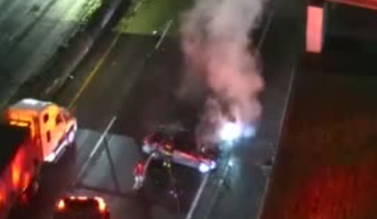 Driver Ejected, Critically Injured in Fiery Rollover Crash on I-94 in Detroit, Struck by Oncoming Car
