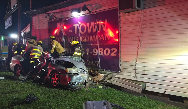 Driver Seriously Injured as Car Strikes Building on Washington Pike Near Luttrell Road