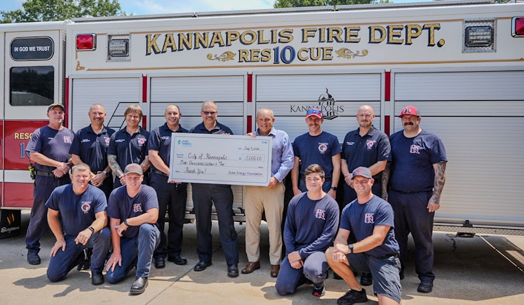 Duke Energy Foundation Grants $5,000 to Kannapolis Fire Department for Swift Water Rescue Equipment