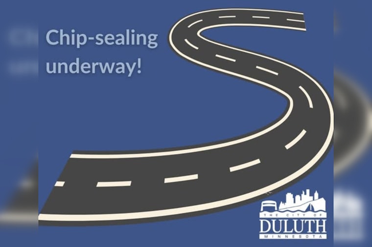 Duluth Streets Undergoing Chip Sealing Maintenance Starting July 14; Traffic Delays Expected
