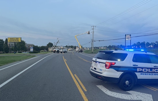 Early Morning Crash Causes Power Outage and Road Closures on Murfreesboro's North Thompson Lane