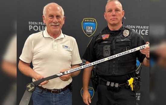Eden Prairie Officer Achieves "Hat Trick" with Three DUI Arrests in One Shift; Honored with Commemorative Hockey Stick