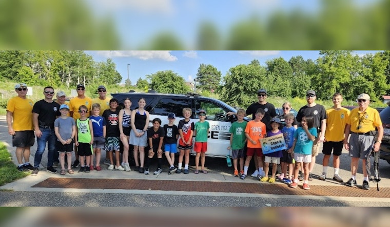 Eden Prairie Officers Bond with Youth in "Let's Go Fishing!" Community Outreach Event on Lake Riley