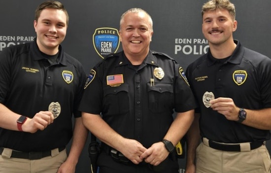 Eden Prairie Police Department Welcomes New Officers Paxton Pagel and Jacek Hummel to Their Ranks