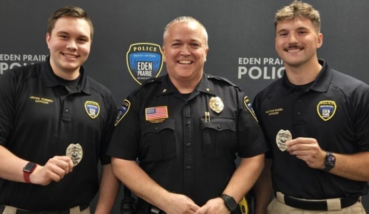 Eden Prairie Police Department Welcomes New Officers Paxton Pagel and Jacek Hummel to Their Ranks