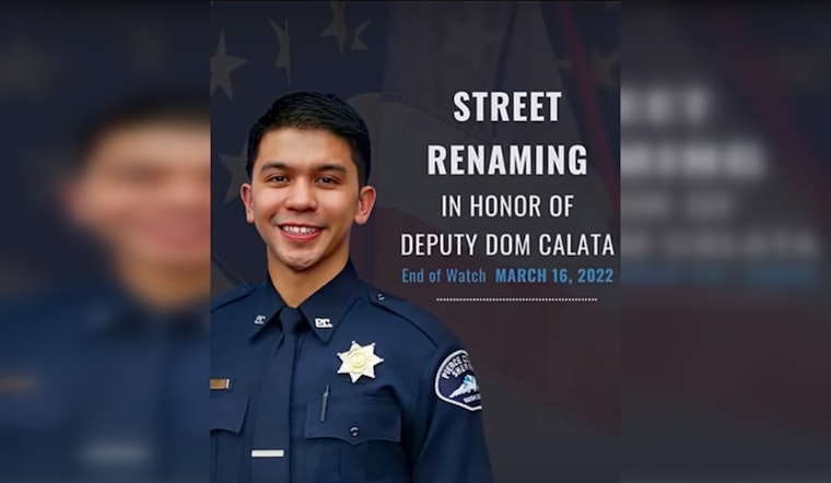 Edgewood Honors Fallen Deputy Dom Calata with Street Dedication Ceremony