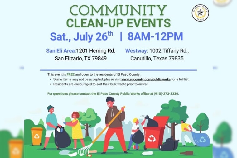 El Paso County Invites Residents to Free Community Cleanup Event This Saturday