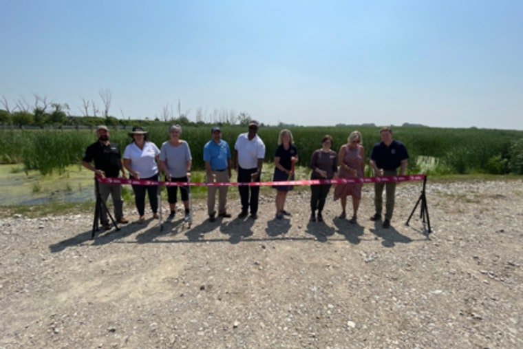 Erie County Celebrates Completion of H2Ohio Moxley Wildlife Area Wetland Project to Enhance Lake Erie Water Quality