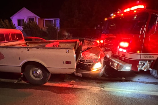 Everett in Disarray as Stolen Fire Engine Rampage Leaves Multitude of Damage, Suspect Still at Large