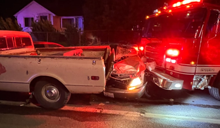 Everett in Disarray as Stolen Fire Engine Rampage Leaves Multitude of Damage, Suspect Still at Large