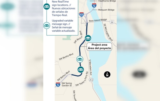 Expect Delays: Lane Closure on Portland's I-5 Southbound for RealTime Sign Installation