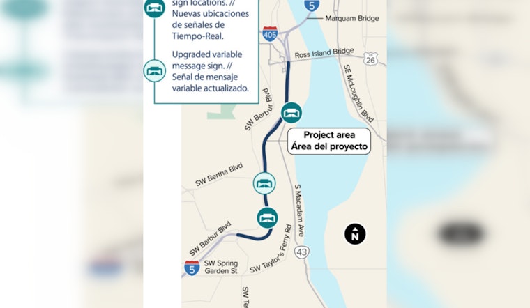 Expect Delays: Lane Closure on Portland's I-5 Southbound for RealTime Sign Installation