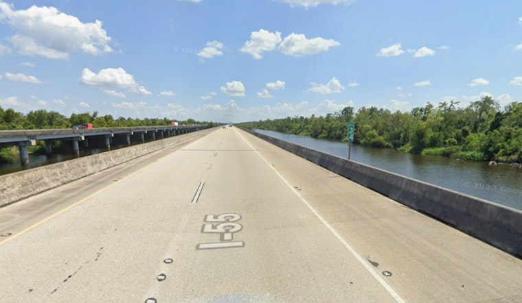 Expect Delays on I-55 South Near Laplace for Bridge Maintenance Tuesday as DOTD Advises