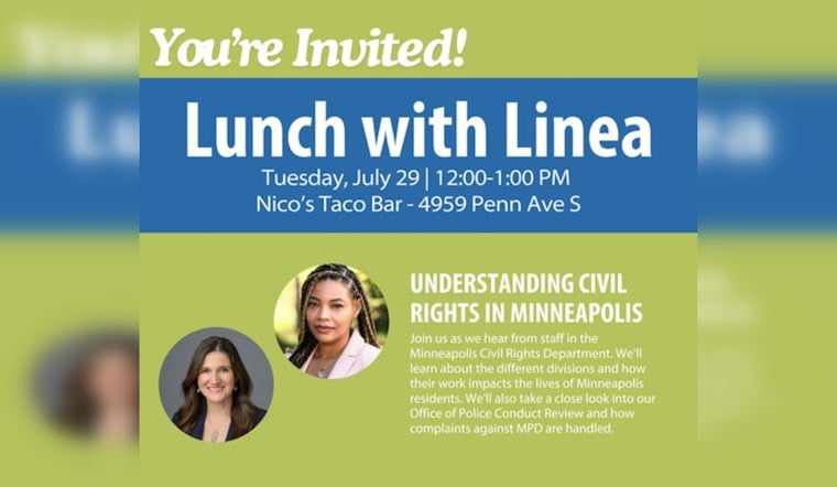 Explore Civil Rights in Minneapolis at 'Lunch with Linea' with Civil Rights Director Michelle Phillips