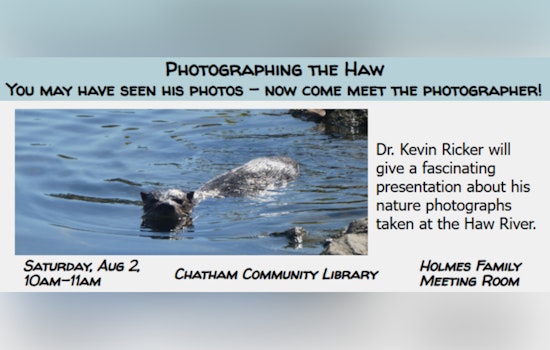Explore the Beauty of Haw River's Wildlife Through Photography at Chatham Community Library Event in Pittsboro