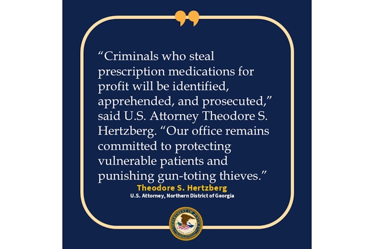 Fairburn Felon Sentenced to Nearly Five Years for Prescription Drug Heist and Firearm Possession