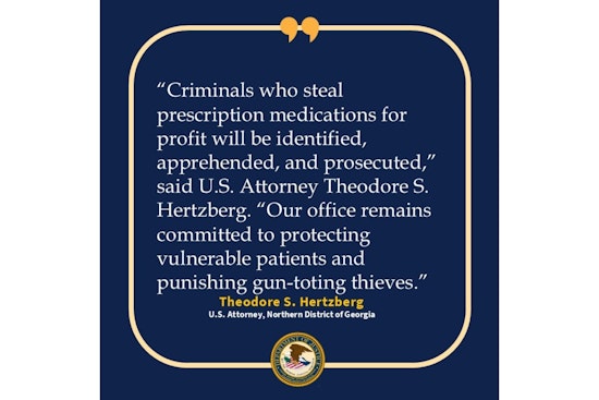 Fairburn Felon Sentenced to Nearly Five Years for Prescription Drug Heist and Firearm Possession