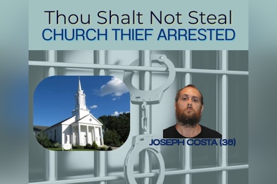 Fall River Man Charged in Series of Church Thefts After Police Arrest