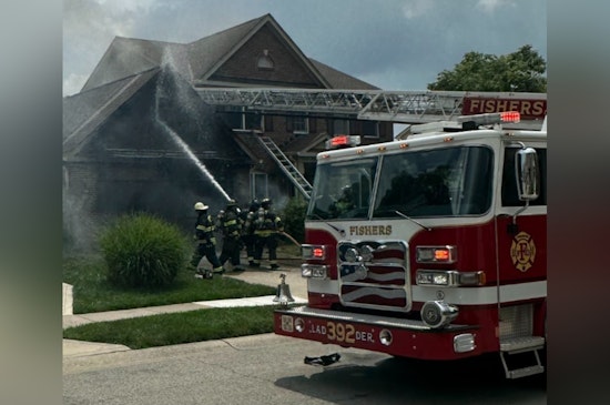 Fishers Community Rallies as Firefighters Quell Neighborhood Blaze Amid Intense Heat