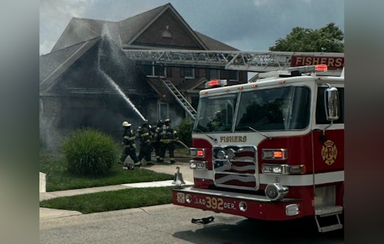 Fishers Community Rallies as Firefighters Quell Neighborhood Blaze Amid Intense Heat