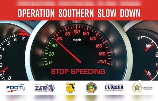 Florida Cranks Up Speed Enforcement with 8th Annual "Operation Southern Slow Down" Campaign