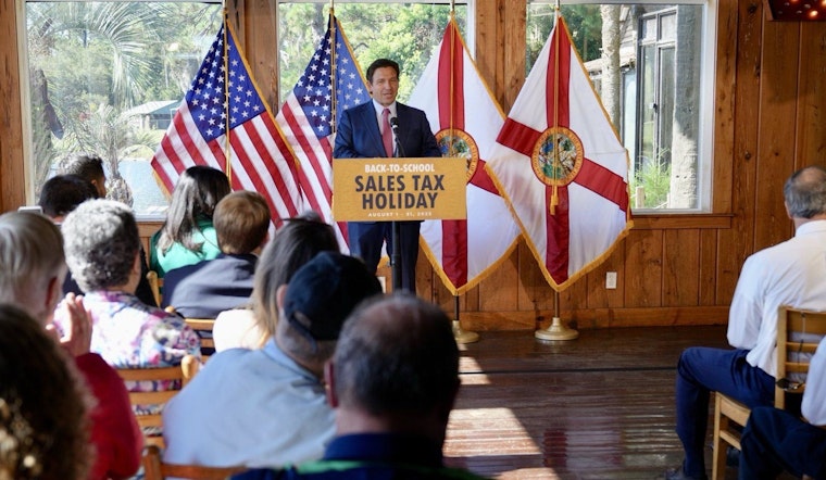 Florida Governor DeSantis Launches August Back-to-School Sales Tax Holiday to Support Families and Boost Economy