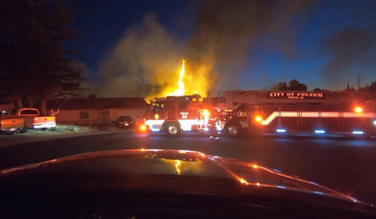 Folsom Firefighters Rapidly Contain Blaze Threatening Homes on Independence Day, Fireworks Suspected Cause