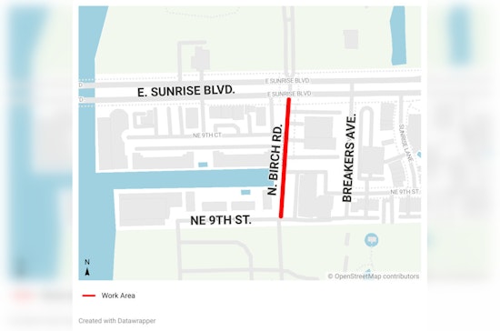Fort Lauderdale Announces Quick Turnaround Road Improvement on N. Birch Road Starting July 7th