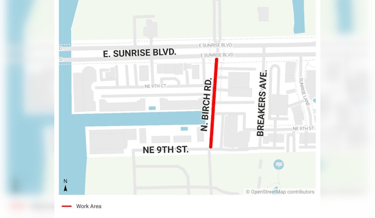 Fort Lauderdale Announces Quick Turnaround Road Improvement on N. Birch Road Starting July 7th