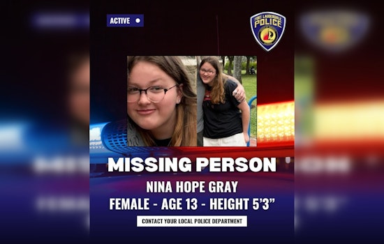 Fort Lauderdale Police Search for Missing 13-Year-Old Nina Gray, Community Urged to Help