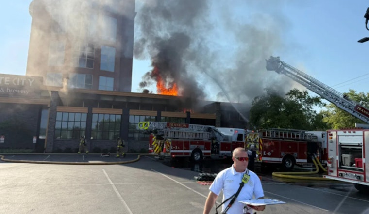 Franklin Hotel Guests Evacuated as Fire Engulfs Adjoining Granite City Brewery, Separate Nashville Road Rage Incident Leaves Child Wounded