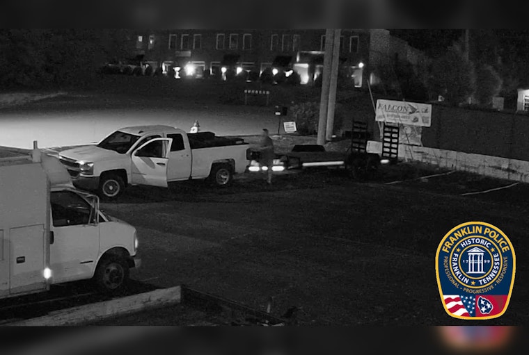 Franklin Police Seek Assistance to Capture Suspected Trailer Thief; $1,000 Reward Offered