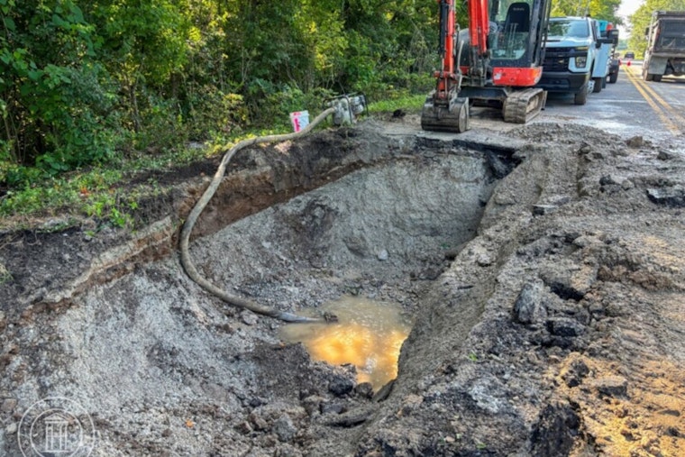 Franklin Water Main Break Causes Road Closure and Disrupts Water Supply for Residents