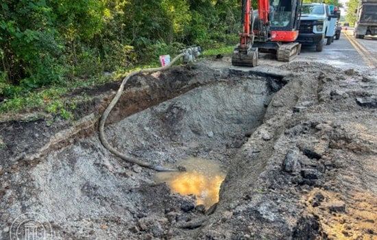 Franklin Water Main Break Causes Road Closure and Disrupts Water Supply for Residents