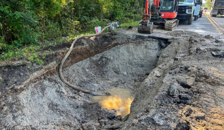 Franklin Water Main Break Causes Road Closure and Disrupts Water Supply for Residents