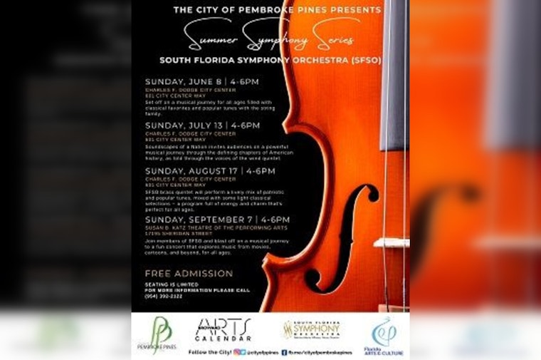 Free Summer Symphony Series Featuring South Florida Symphony Orchestra Coming to Pembroke Pines
