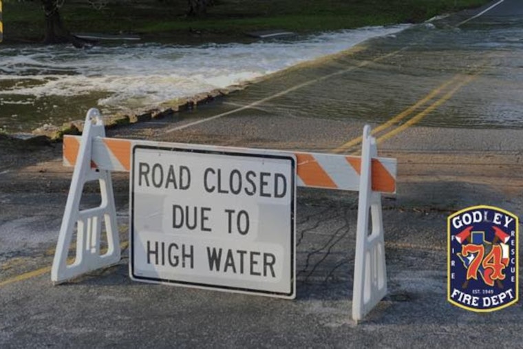 Godley Fire Department Conducts Water Rescues Amidst Significant Flooding on County Road 915